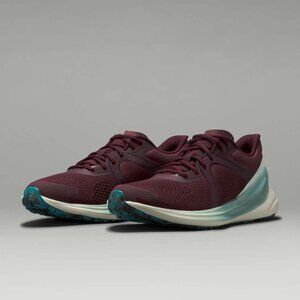 Lululemon BlissFeel Running Shoes Sneakers Cassis Ocean Air Hazy Jade Burgundy